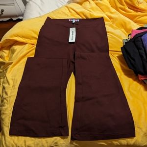 Urban Outfitters flared bottoms. Size 6. Cocao/maroon color.